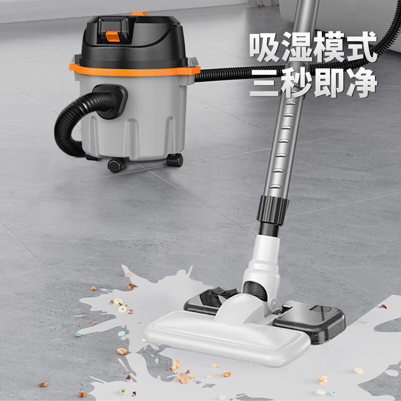 MOTOFEEL车载吸尘器酒店商用桶式大功率大吸力美缝家用清洁地毯吸毛发干湿吹一体吸尘器 桶式吸尘器【裸机不含电池】无刷电机