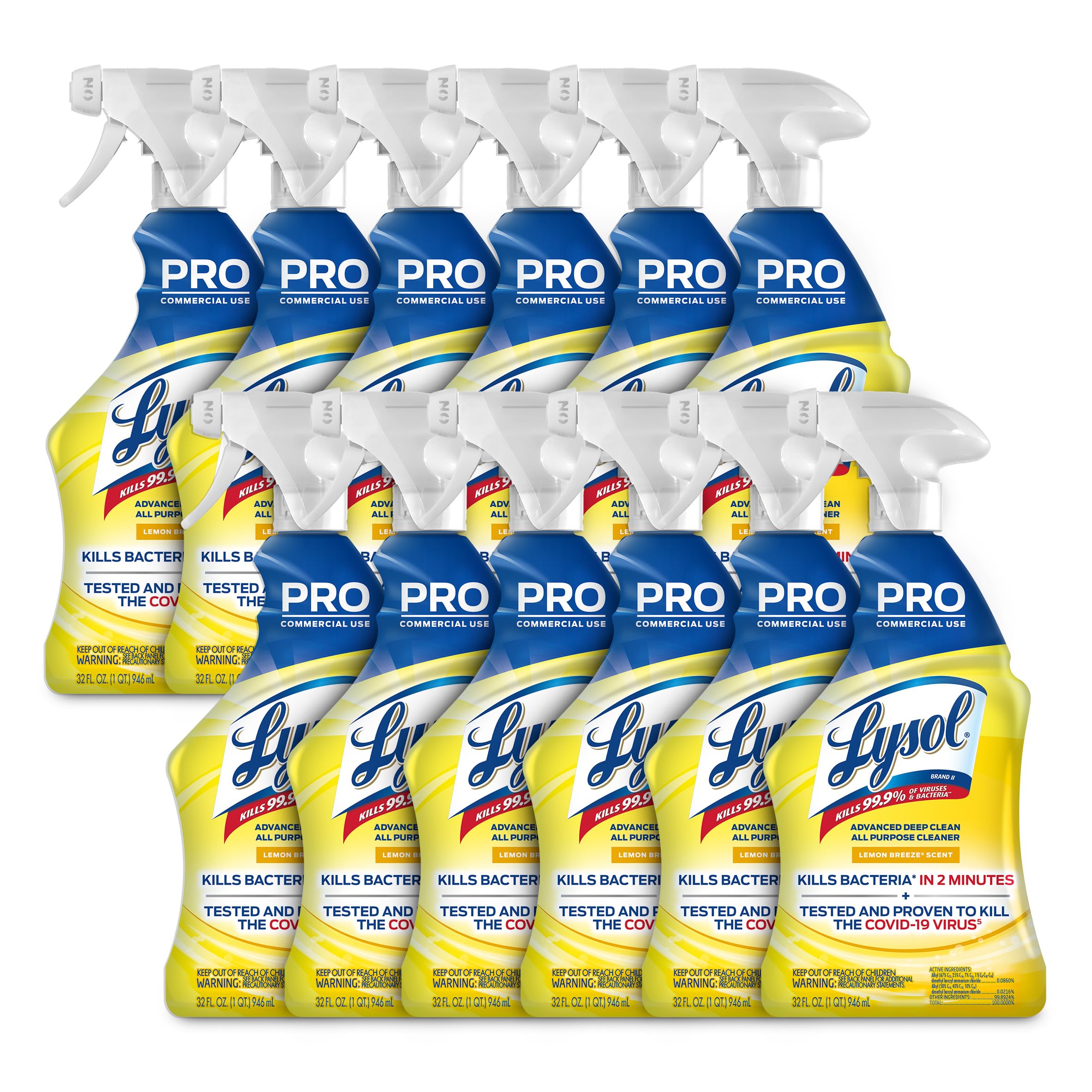 樂守lysol Pro 多用途清潔劑 深層清潔消毒噴霧 檸檬微風(fēng)