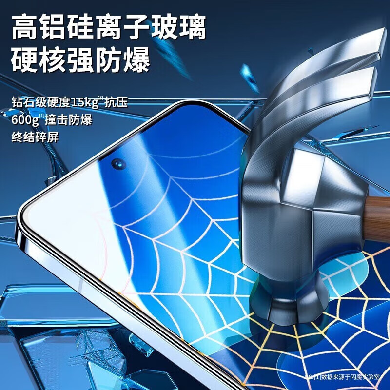 闪魔【甄选直发】 小米13钢化膜手机膜 XM13高清全玻璃防爆防指纹防手汗防摔手感顺滑手机膜 【全屏覆盖 防窥护隐私】2片+神器 真机开模 贴坏包赔