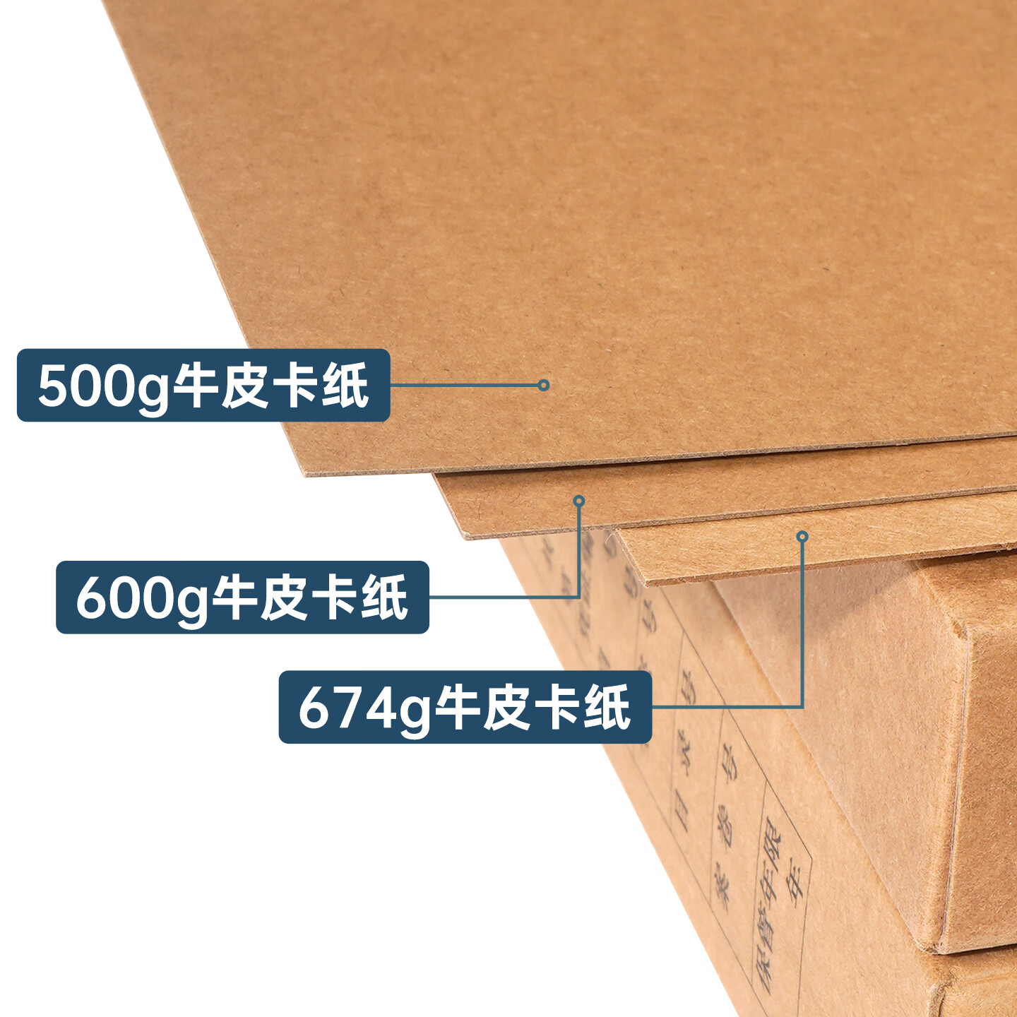 西玛(SIMAA)10个装会计档案凭证盒A4横版凭证盒加厚木浆牛皮纸档案盒记账凭证收纳盒财务装订通用凭证盒可定制 精品木浆674g-双封口/背宽6cm