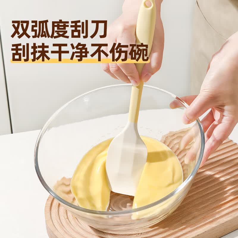 劣狐狐硅胶刮刀油刷食品级蛋糕烘焙工具奶油黄油辅食工具 硅胶刮刀27.5cm