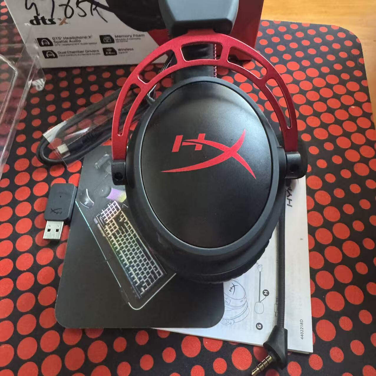 极度未知适用于惠普原装配件极度未知阿尔法无线耳机麦克风拆机件咪杆替换