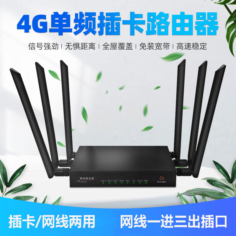 DIDSETH路由器插卡WiFi6工业级家用办公SIM免布线路由器穿墙王有线连接 4G插卡路由器(一进三出)