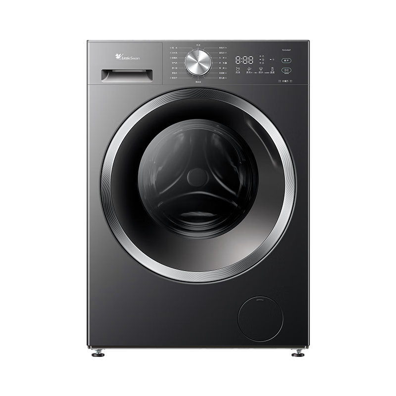 小天鹅滚筒洗衣机全自动带烘干洗烘一体10KG水魔方大容量纯平自由嵌1.28洗净比除菌变频屑除毛TD10V628T