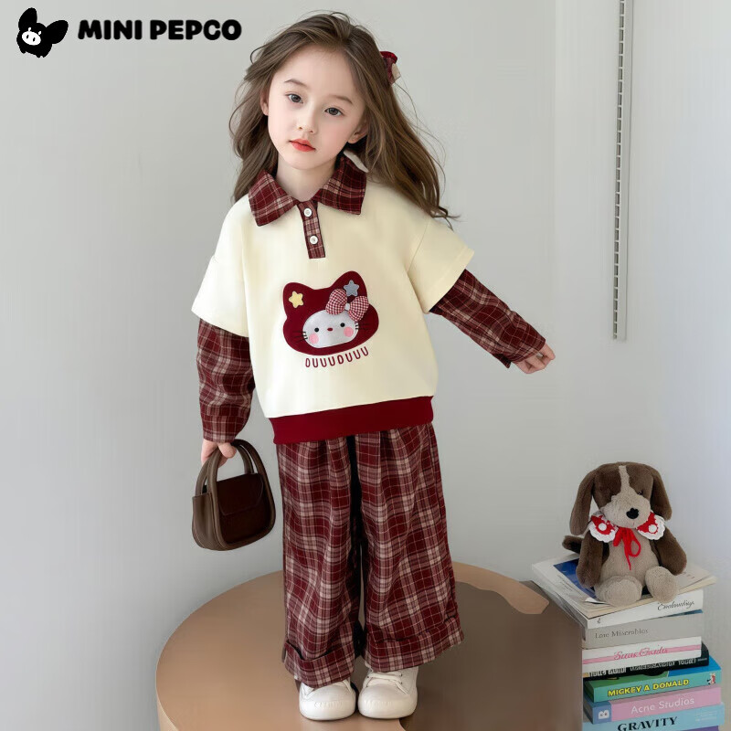 С������Ůͯ�����¿�������װ��ͯ�ɰ�������ñ�˶���������ͨ��������װ ����è����װ 150 cm