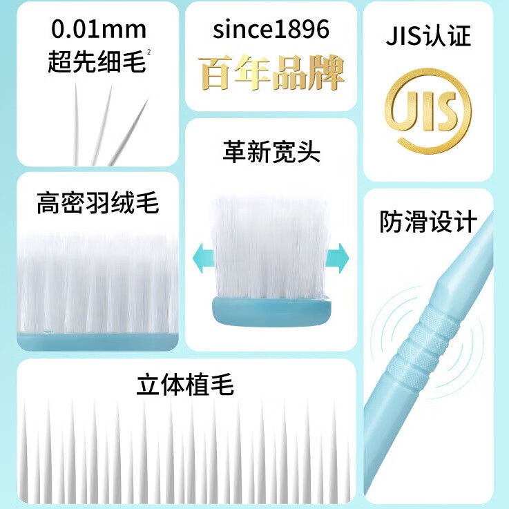 惠百施（EBISU）绒感宽头牙刷4支 家用软毛手动日本进口牙刷护龈 绒感护龈软毛牙刷-颜色随机 3支