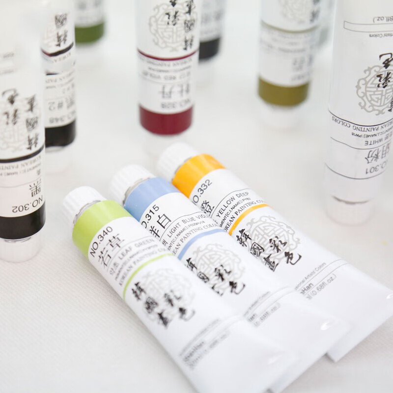 韩国shinhanart新韩国画 专家用国画颜料 水墨画颜料 新韩中国画颜料