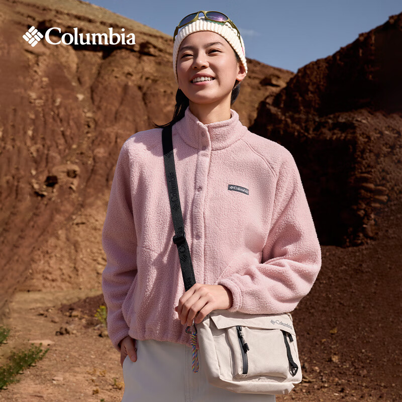 Columbia哥伦比亚户外女子时尚运动旅行野营保暖抓绒外套AR5610 659 橡皮粉 M (160/84A)