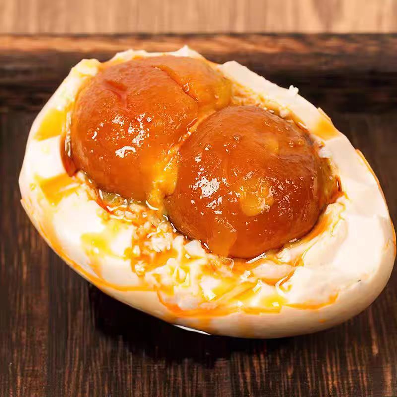 【新品上市】沂蒙山土特产双黄咸鹅蛋土鹅蛋农家双黄蛋开袋即食 红泥腌制双黄咸土鹅蛋20枚装【熟制】单枚100克左右