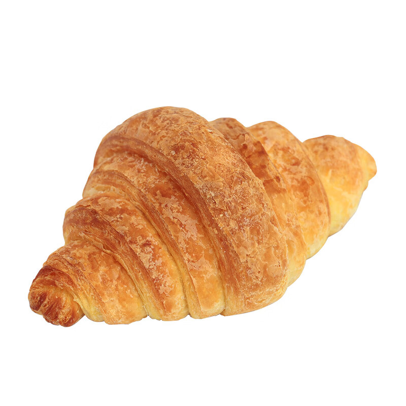 中粮香雪牛角可颂烘焙面包大号三明治早餐法式羊角面包 原味牛角面包 60g 5个
