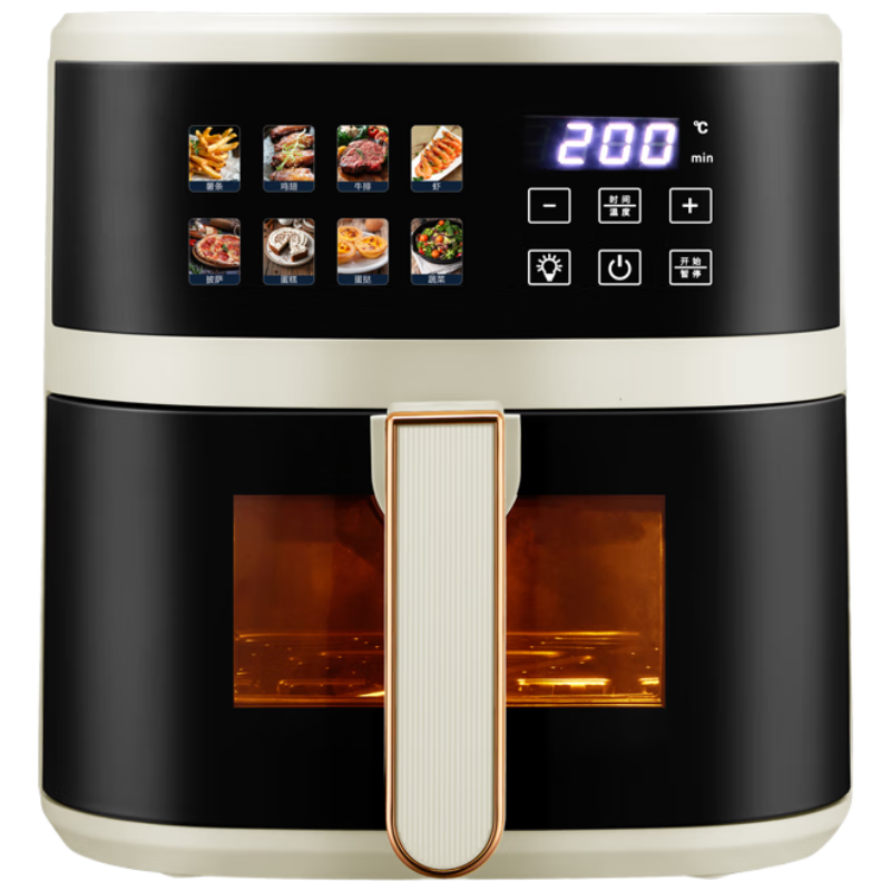 榮事達(dá)（Royalstar）空氣炸鍋智能彩屏蒸烤箱一體機家用不用翻面透明可視6L實用大容量智能觸控廚房好物RS-AF1530D