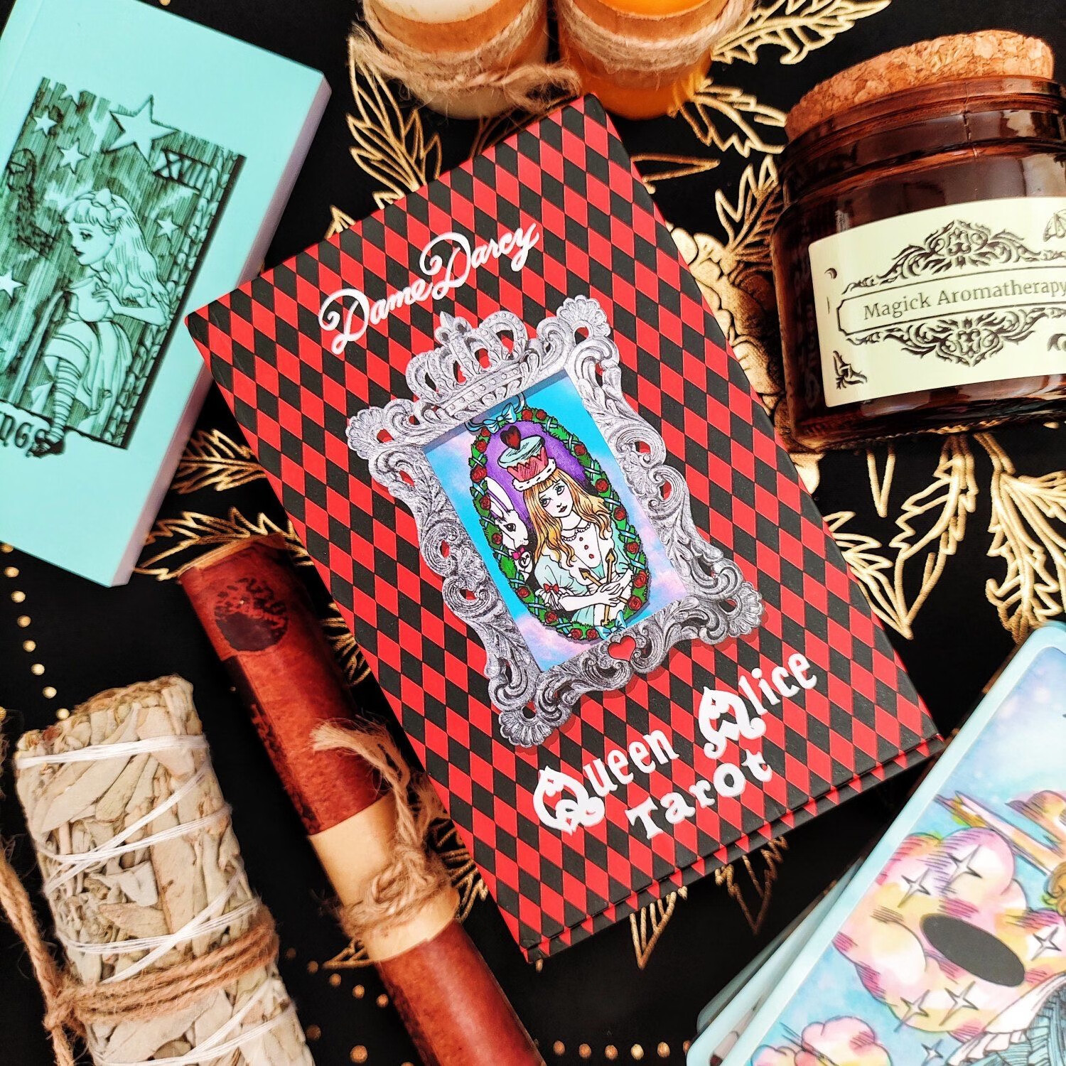 alice tarot达西夫人神谕 欧美女神】爱丽丝女王牌10