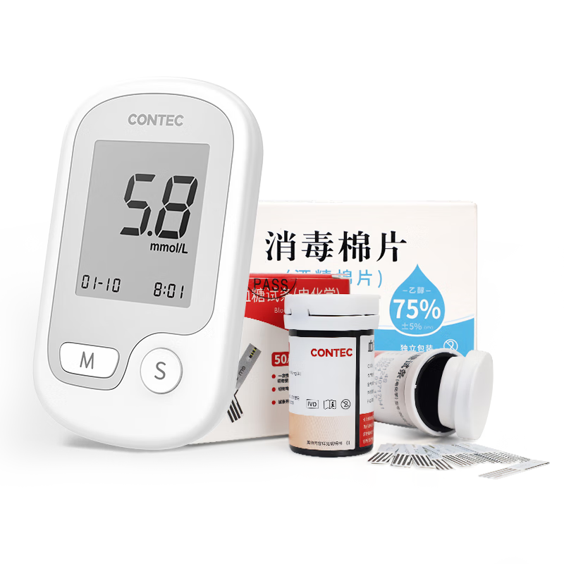 CONTEC��̩ҽ�ü���Ѫ���Ǹ߾�׼������CMS10E�������+100֧��ֽ��װ�� 89.1Ԫ(������)