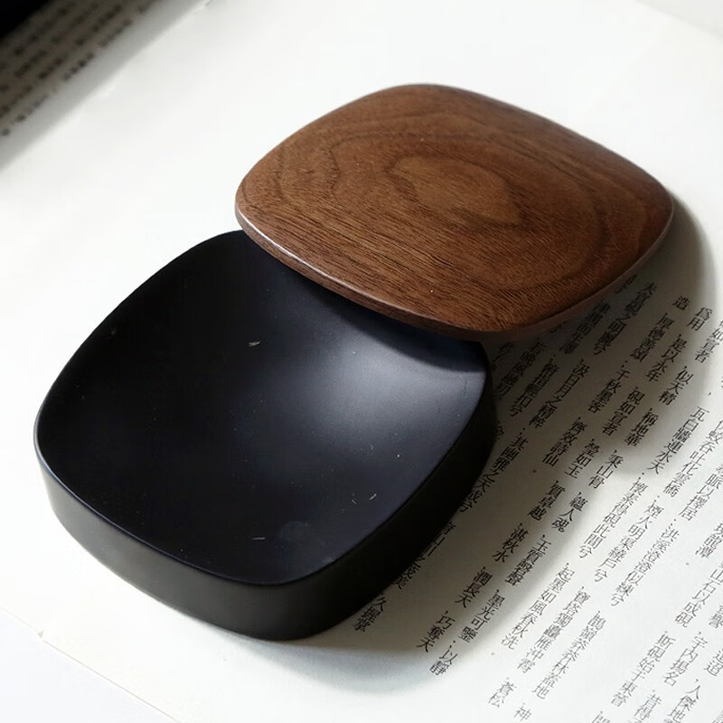 賦比興國(guó)家非遺傳人方學(xué)斌歙硯硯臺(tái)老坑帶蓋子硯臺(tái)歙縣黑龍尾歙硯作品原石素硯精品書(shū)法硯臺(tái) 素心墨海