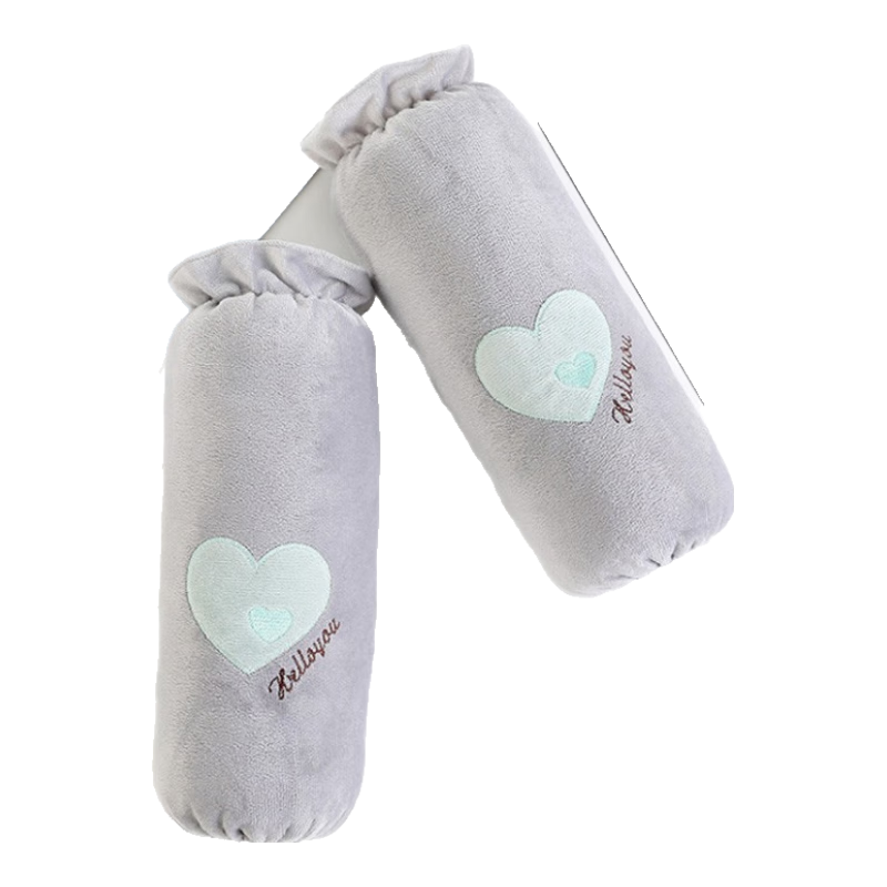 巢极佳品 冬季保暖套袖 长款防护袖套成人防污袖套学生工作防脏袖头灰色