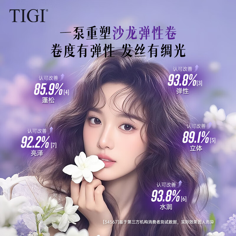 TIGI弹力素卷发打理神器保湿护卷防毛躁烫发护发素定型240ml宝贝蛋