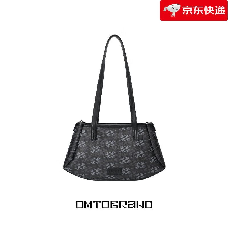 OMTO25新款蹺蹺腋下包女質(zhì)感小眾休閑單肩包大容量手提 漿果黑