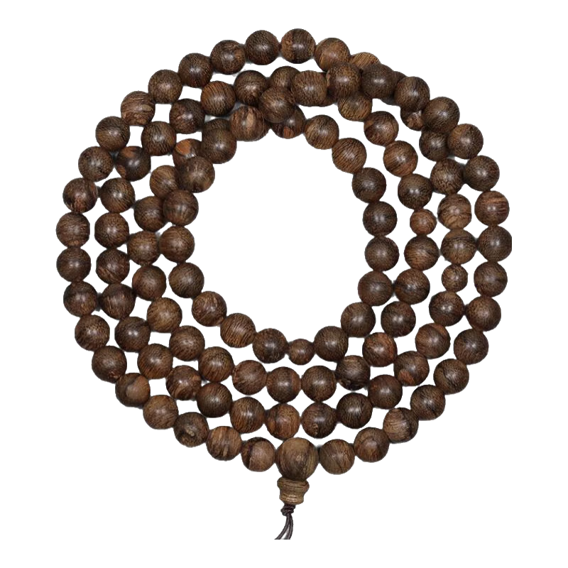 檀音越南惠安奇楠种野生老料沉香手串9mm108颗男款念珠收藏级精品 23.38克