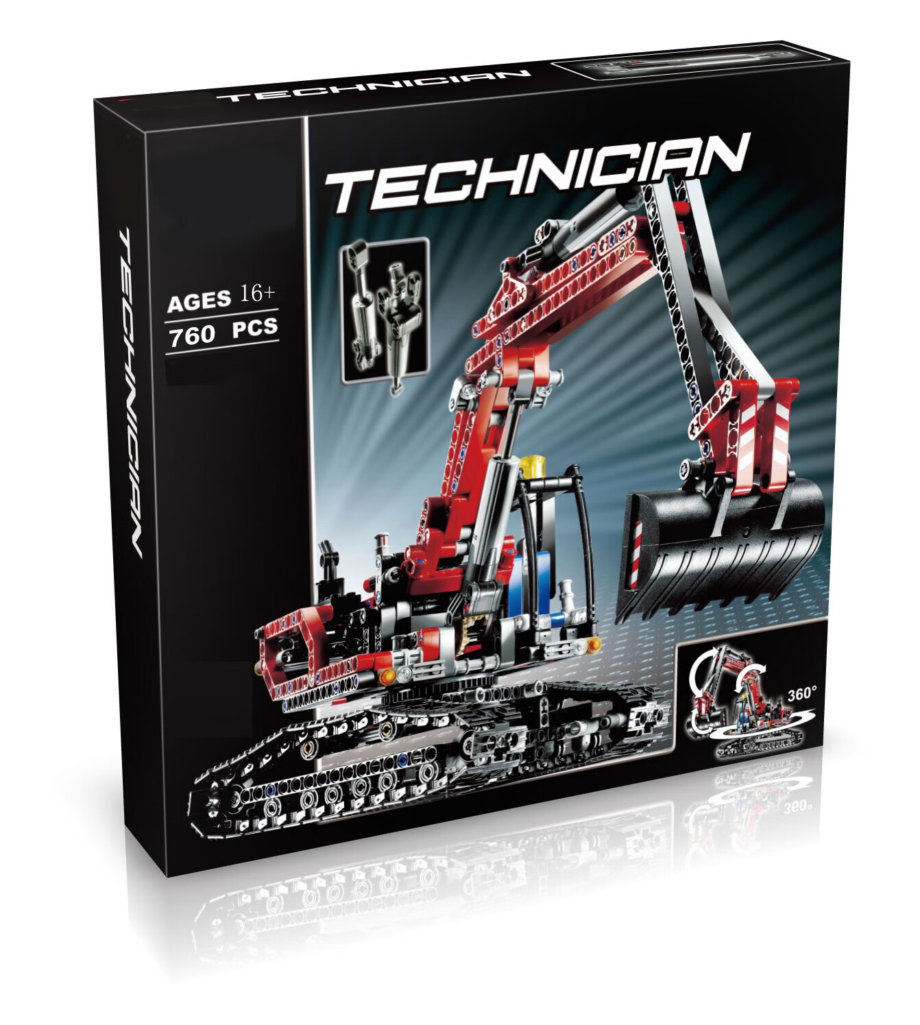 zoco科技机械组系列工程车挖掘机8294建筑城市乐高积木高难度巨大型