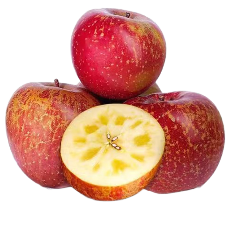京鲜生云南昭通冰糖心红露苹果5斤装 单果65mm起 新鲜水果源头直发包邮t