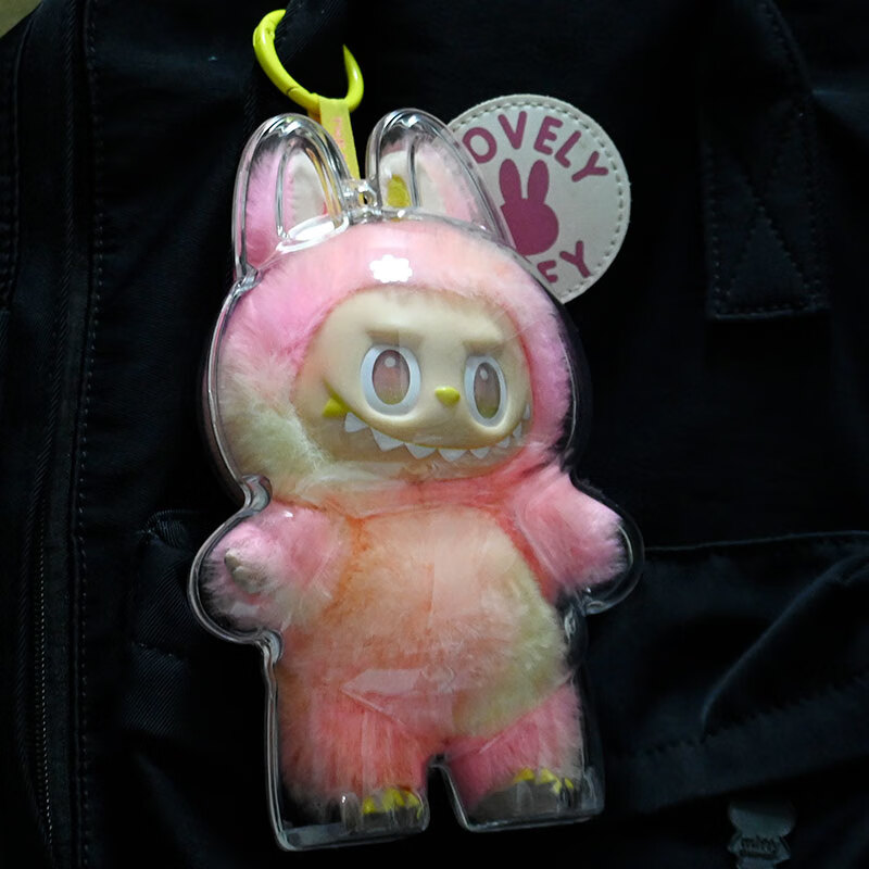 MPPMCK拉布布第三代3.0保护罩V2坐Party壳V1马卡龙拉布布前高能防尘罩 3.0三代前方高能【labubu搪胶专用】亚克力硬