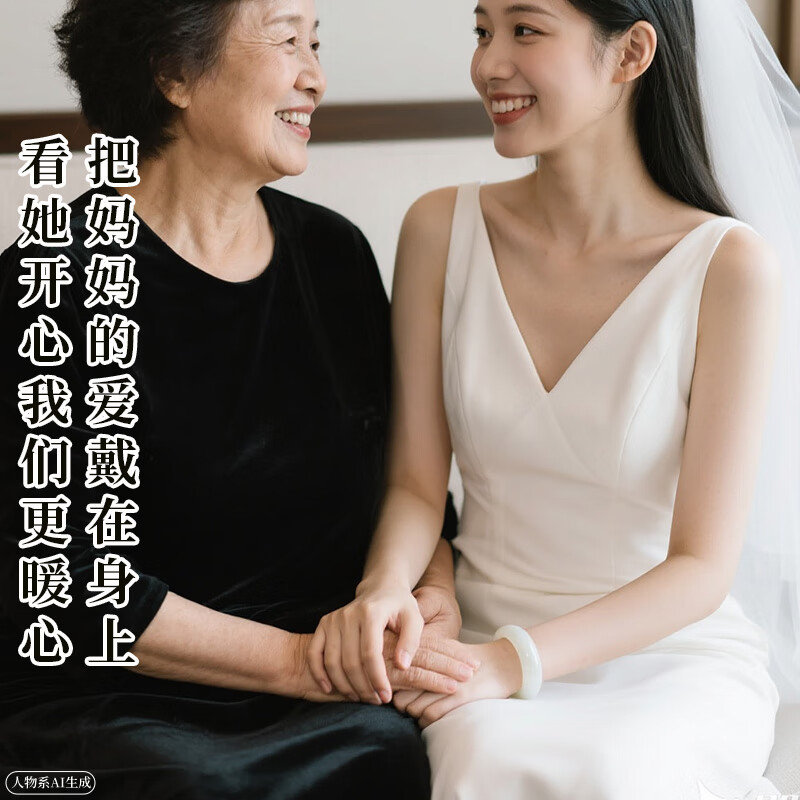 可玉可求中秋节礼物和田羊脂玉手镯 宽条玉镯子寓意圆满幸福 约58毫米