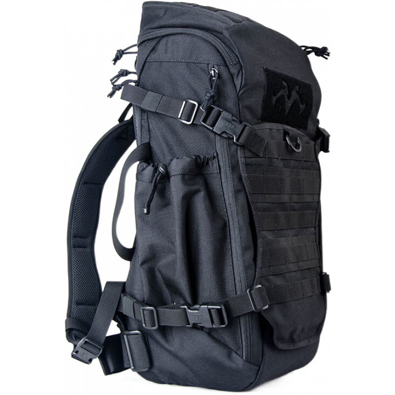 MAXGEAR猞猁战术攻击背包男 户外多功能军迷特种旅行登山双肩包 黑色 【战术版】_猞猁