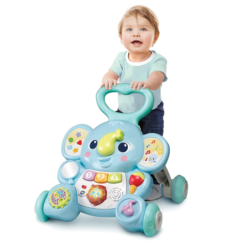 偉易達(dá)（Vtech）大象學(xué)步車嬰幼兒寶寶手推助步學(xué)步車兒童走路推推樂(lè)兒童1-3歲兒 大象音樂(lè)學(xué)步車