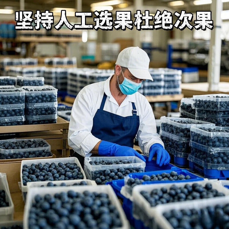 余悦云南花香蓝莓【JD/邮政空运-多地次日达】国产高山蓝莓新鲜送礼 6盒【单果20mm+】125g/盒(净100g)