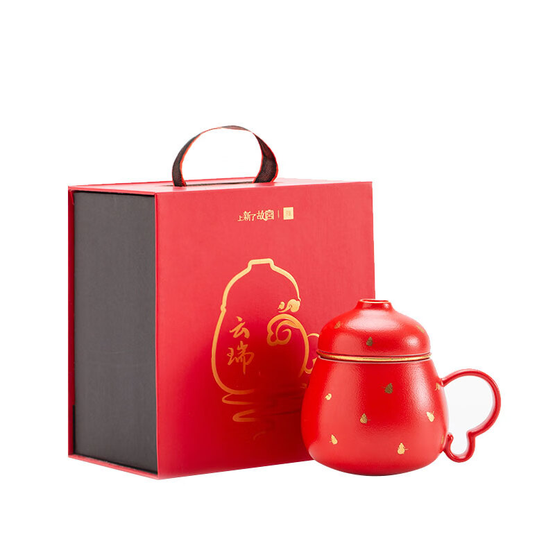 上新了文创 故宫泡茶杯 茶水分离杯陶瓷杯茶具水杯送领导爸爸生日礼物 云瑞