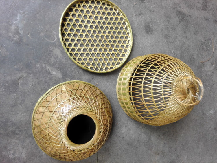 鹧鸪笼传统手工竹编鹧鸪媒笼农村鸟笼竹编鹧鸪笼鹧鸪笼竹 竹笼宽30cm