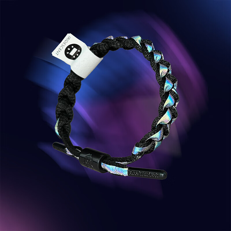 RASTACLAT全息反光小獅子情侶手煉繩 黑全息經典款