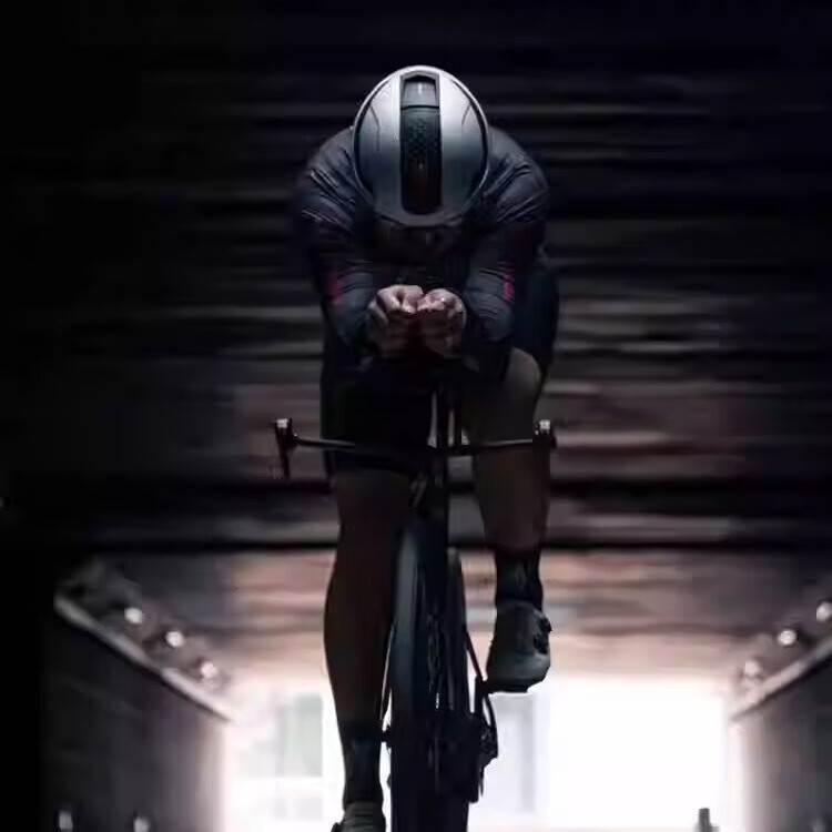 森瑞梦气动骑行头盔TT-31公路车自行车铁人三项计时赛场地破风盔 3D版流光黑 亚洲版【赠头盔收纳包】 XL