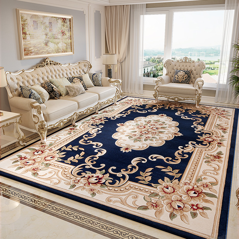 东升（DONG SHENG） 东升 欧式客厅地毯3D剪花加厚沙发茶几毯卧室满铺家用加厚床边毯 SC01B 1.6x2.3米 适合L型沙发