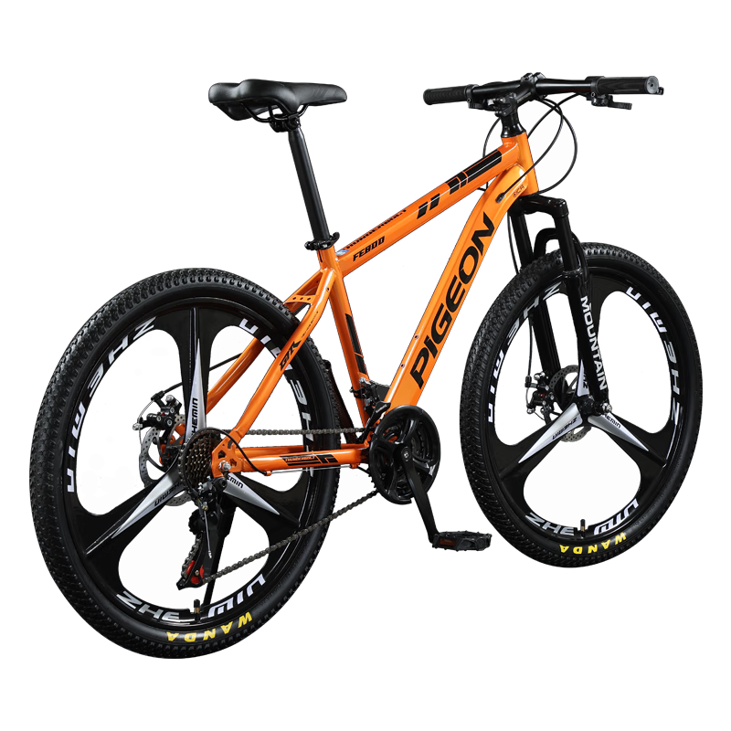 百亿补贴:飞鸽(FLYING PIGEON)飞鸽自行车变速山地车男女碟刹大中小学生车青少年骑行越野赛单车 双碟刹-24速-三刀轮-橙色 26英寸适合160-180cm698元