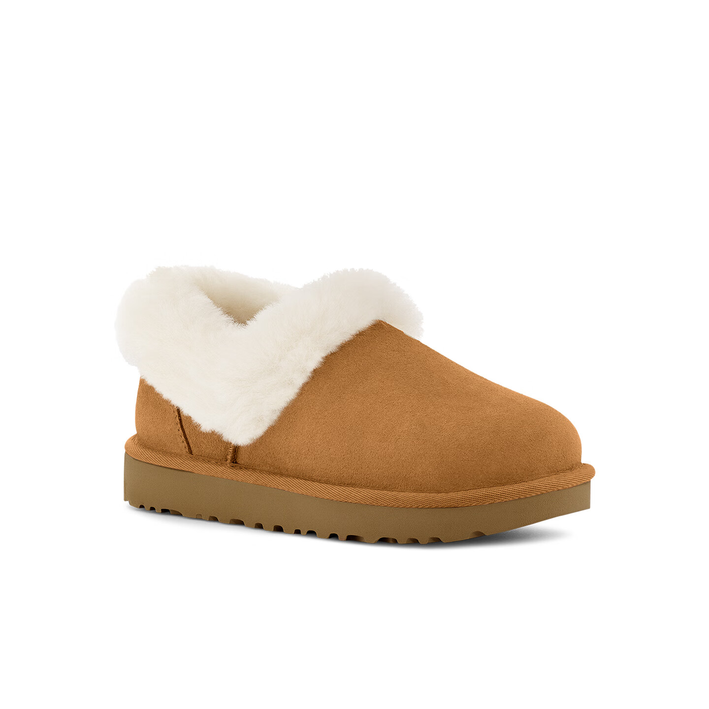 UGG秋季女士时尚舒适茸茸毛圈口平底休闲乐福鞋懒人毛毛鞋1119002 CHE | 栗色 38