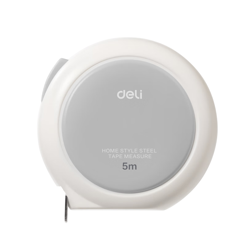 得力（deli）【得力时尚新品】5m自锁钢卷尺 盒尺/米尺/鲁班尺/量尺/钢尺 装修测量工具 TT302灰