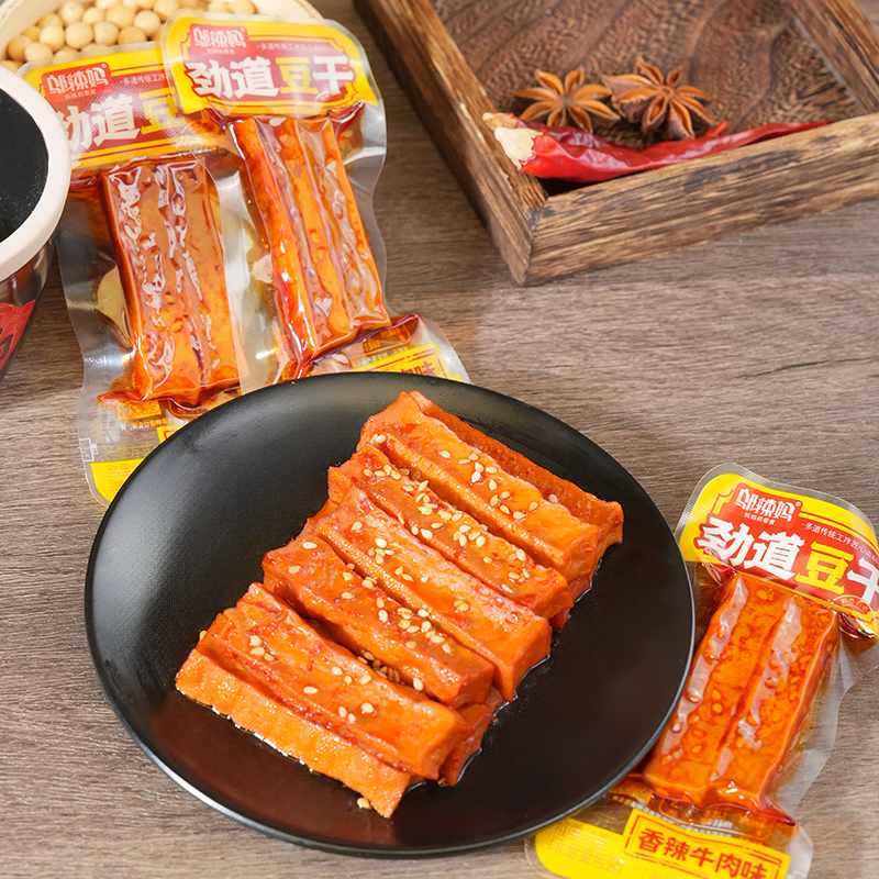 邬辣妈劲道豆干香辣味280g仅售5.23元