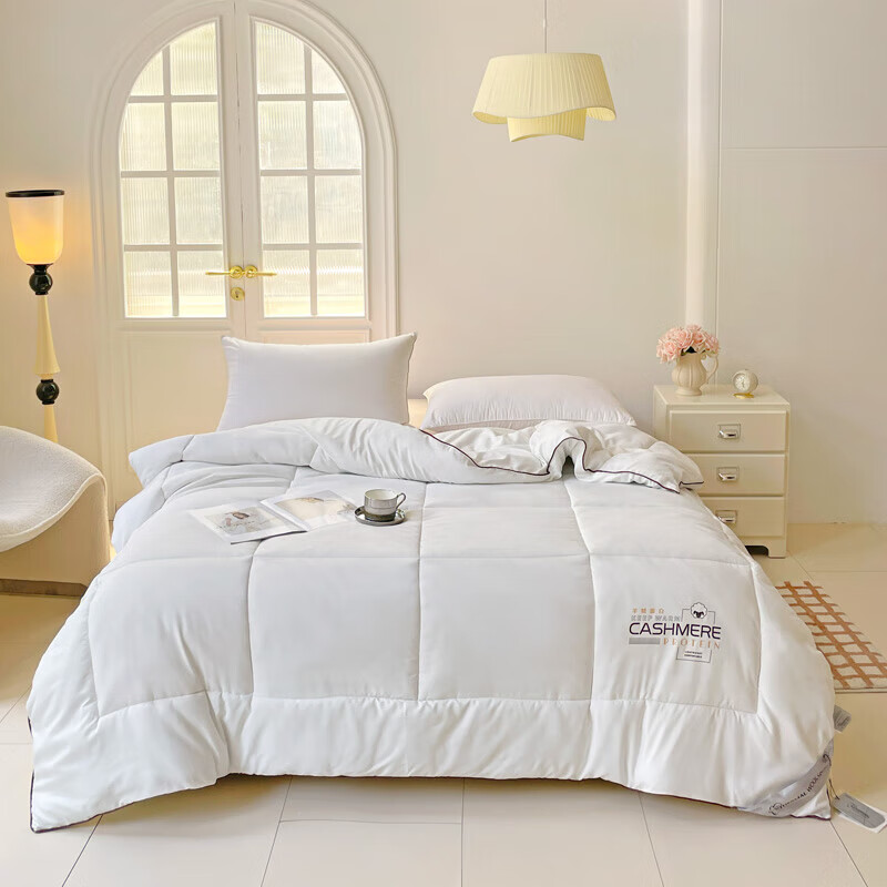 恒源祥进口澳洲羊毛被春秋被加厚保暖冬被芯宿舍空调被子8斤冬季棉被10 羊毛蛋白被 150*200(【4斤夏被】)