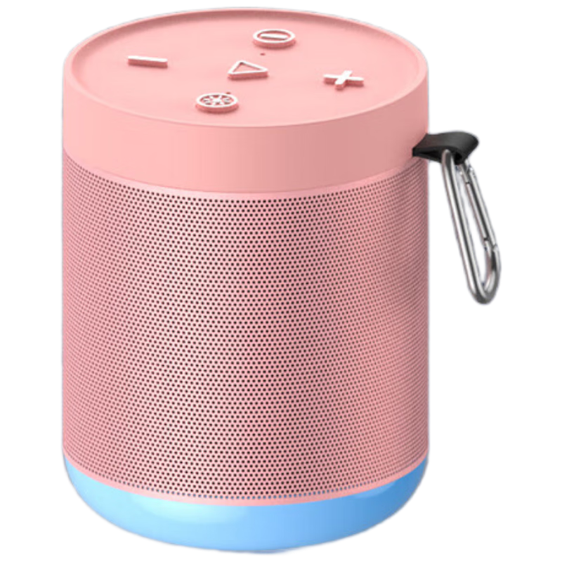 爱国者T33蓝牙音响AI语音智能音箱 户外便携桌面迷你音响收款扩音器车载低音炮小音响 樱花粉