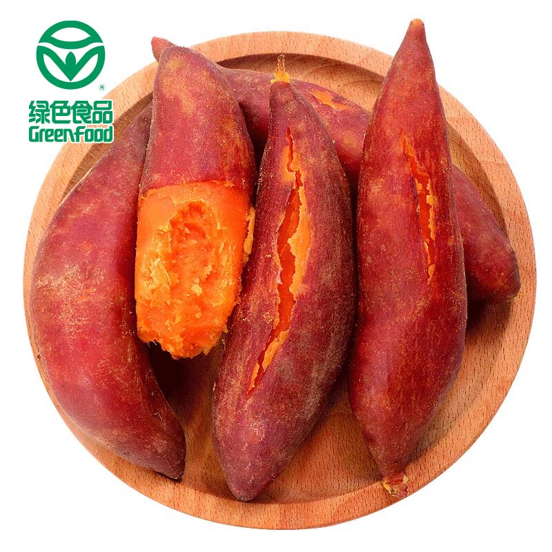 渠首红绿色食品认证西瓜红蜜薯新鲜红薯红心地瓜糖心烤番薯软糯香甜无丝 净重3斤装 红心蜜薯小果（小拇指薯个别有丝）