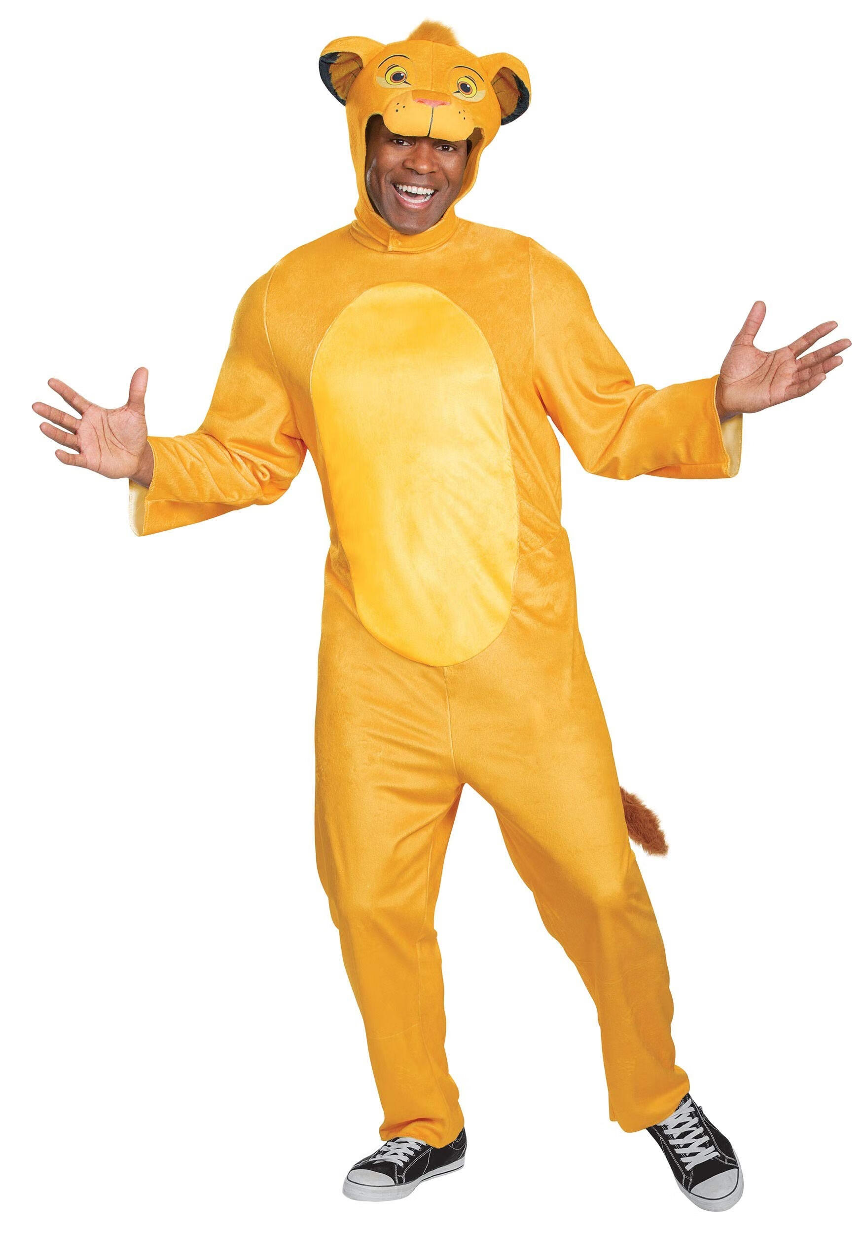 Disguise Simba Adult Jumpsuit Costume, Size Adult L/XL
