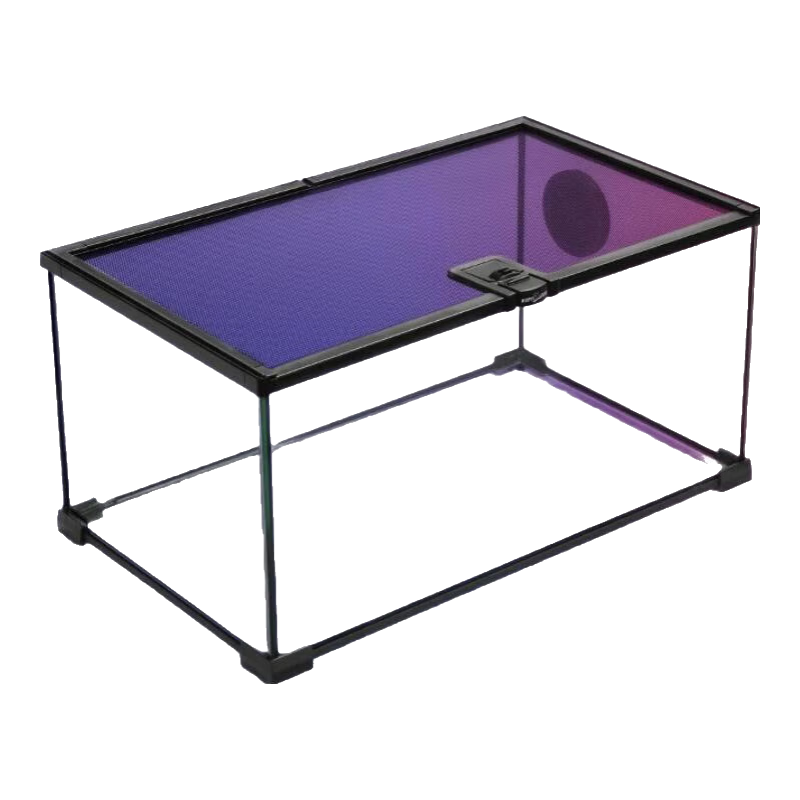 REPTIZOO爬寵飼養(yǎng)箱缸蛇守宮雨林寄居蟹玻璃爬蟲烏龜 【31x31x30CM】適合攀爬類幼體