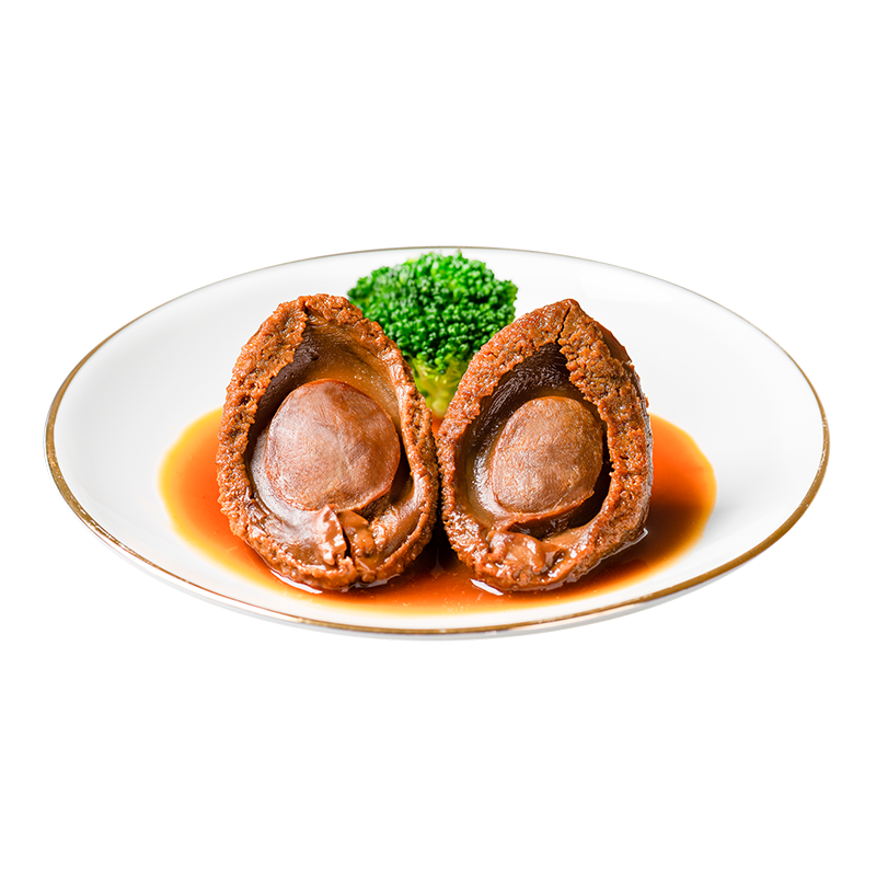 德叔鲍鱼溏心吉品鲍22头鲍鱼*2只装140g国产干鲍鱼汁京东自营干货餐厅同款