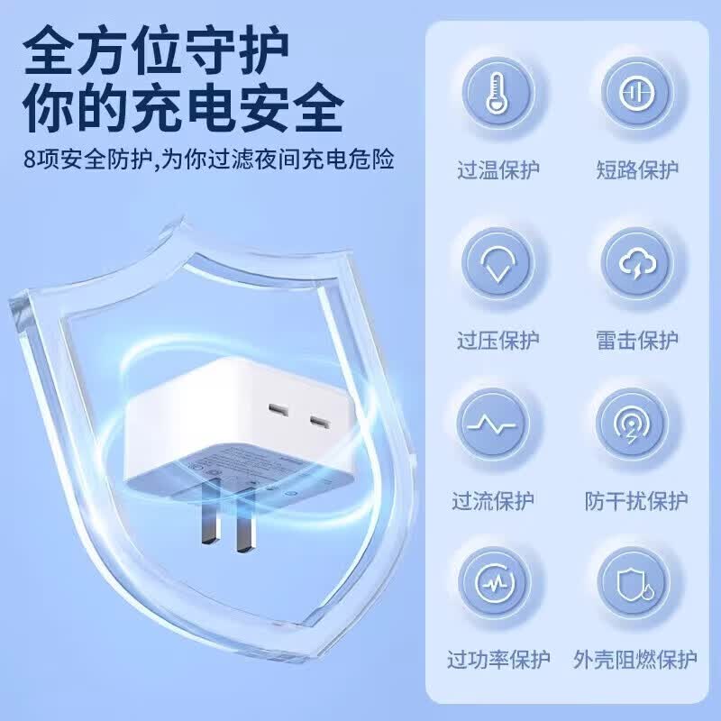 原装适用苹果iPhone17充电器40W双接口17promax手机充电头17pro充电插头17e双typec编织线氮化镓 40W【双口动态充电器】旗舰新品