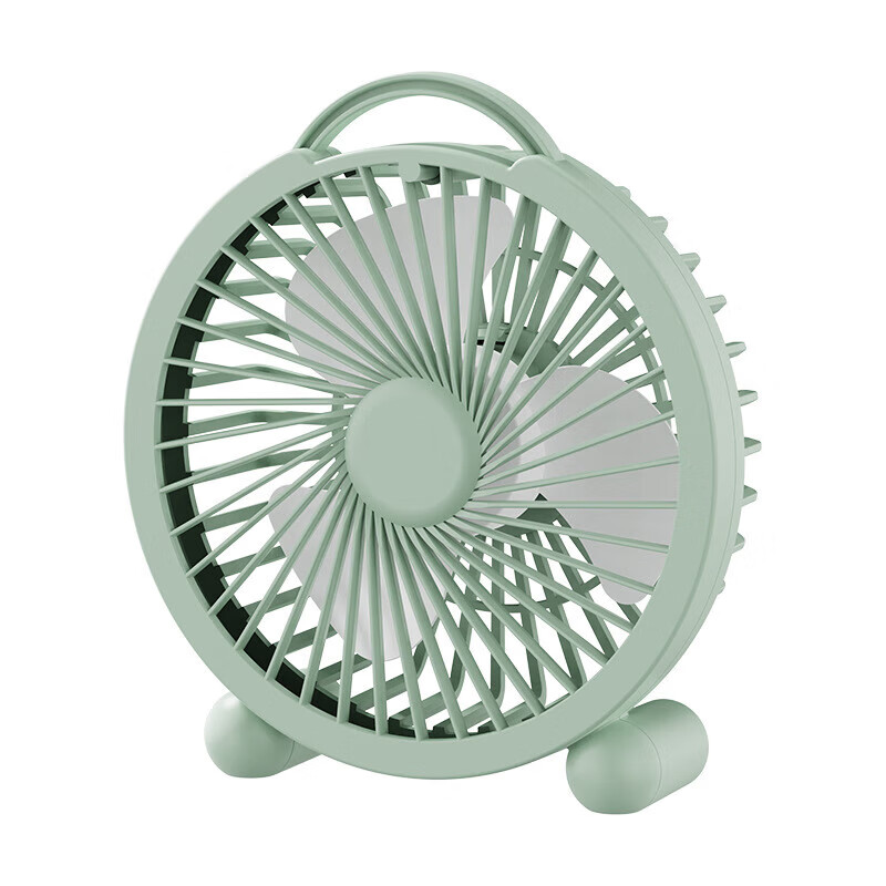 力好佳新款桌面风扇迷你小型电风扇便携办公室卧室学生宿舍桌面小风扇 F02直插款奶白色