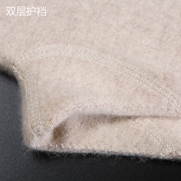 EMZ鄂尔多市羊绒裤中老年装保暖女士男秋裤博款内穿打底裤秋冬厚款 男款深灰色 (男款320克） S