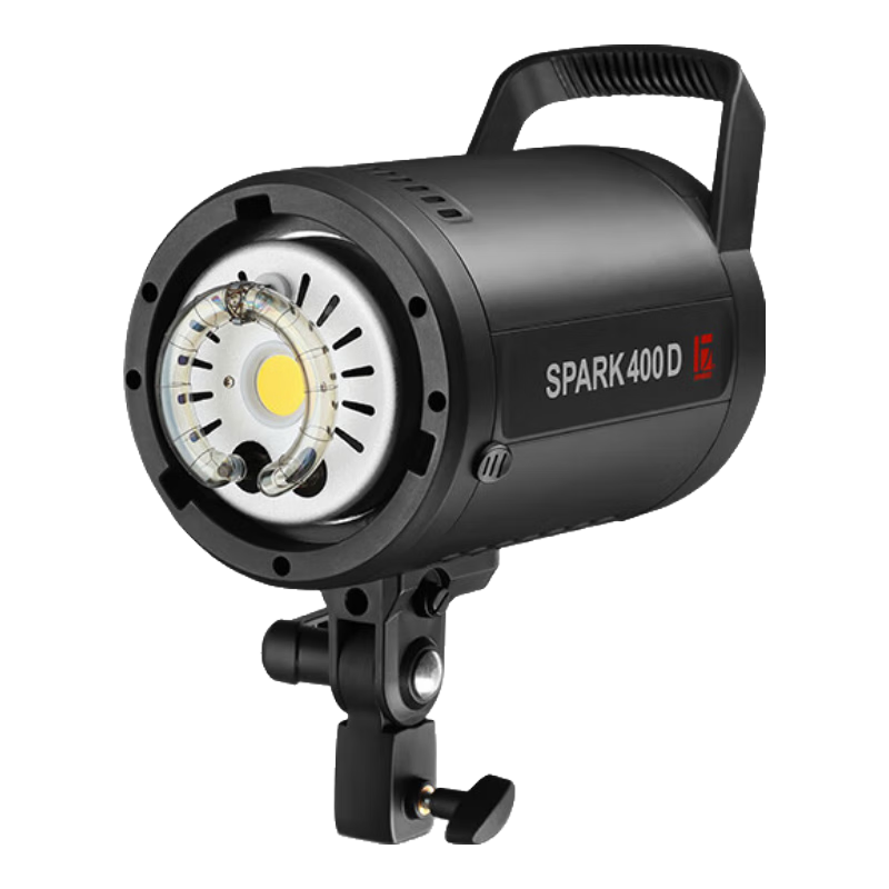 金貝（JINBEI）SPARK-400D閃光燈400W攝影燈攝影棚套裝人像服裝證件照肖像拍照補(bǔ)光燈珠寶靜物電商拍攝打光燈器材 B套SPARK400D雙燈影棚標(biāo)配-升級(jí)V6引閃器