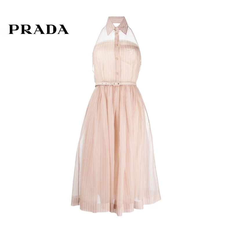 普拉达(prada) 编辑精选女士挂脖连衣裙 f0i80 40 it