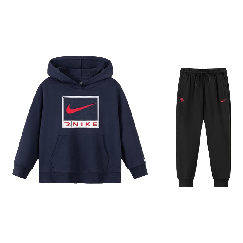 ���ڲ�����NIKE3BRAND �Ϳ���Ůͯ������ñ���¿�����װ2025�＾�¿��ͯ2���� ����ɫ �����﴿�����ʡ� (1491) 120 /60 ����������110-116cm��